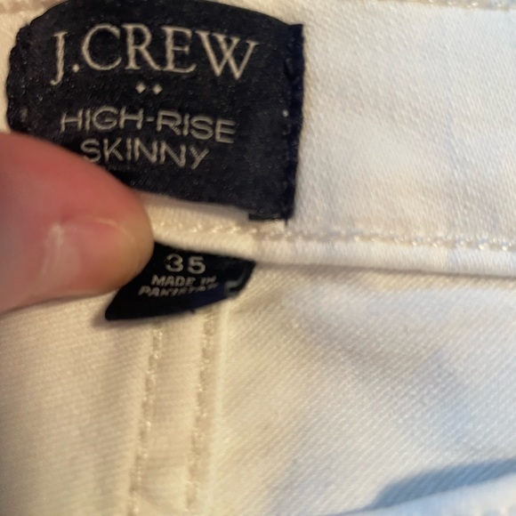 Brand New White High Rise Skinny J. Crew Jeans Size35 - Picture 2 of 2